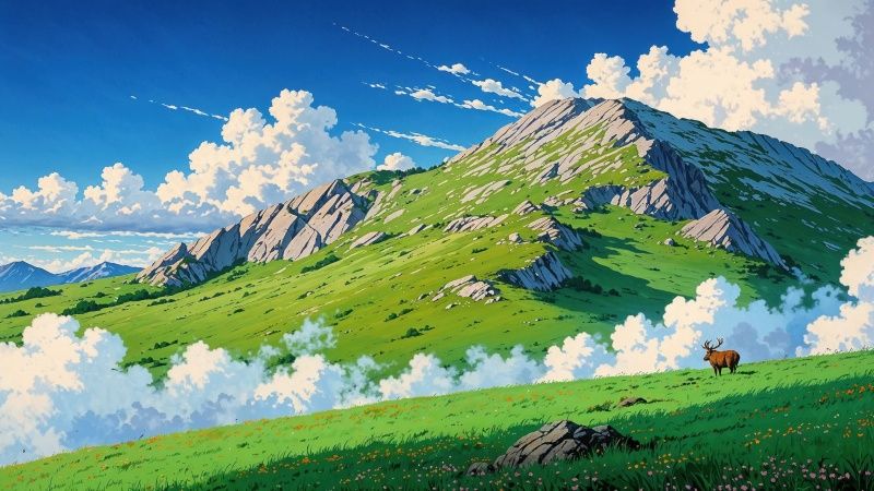 beautiful weather wallpaper, rolling hills, sunny days, background for desktop wallpaper (horizontal)