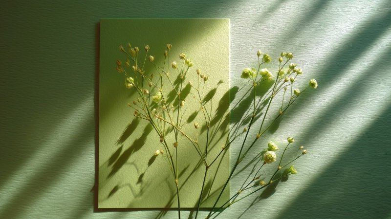 biophilic design wallpaper, plant art, botanical prints, background for desktop wallpaper (horizontal)