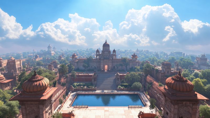 temples wallpaper, ancient, historical sites, background for desktop wallpaper (horizontal)