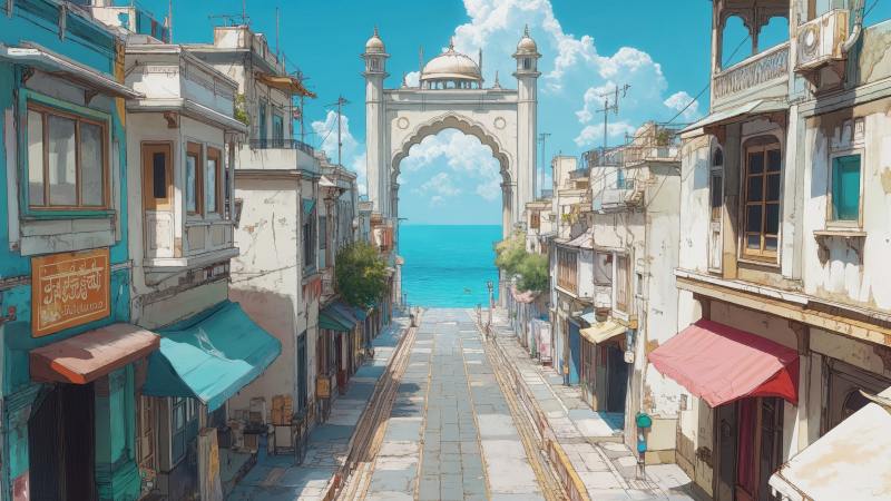 temples wallpaper, ancient, indian culture, background for desktop wallpaper (horizontal)