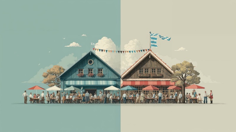 oktoberfest wallpaper, beer festival, celebration, background for desktop wallpaper (horizontal)