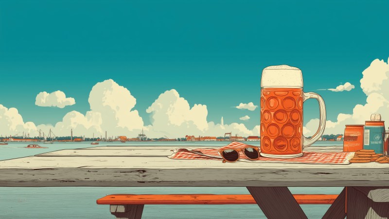 wiesn wallpaper, craft beer, bavarian culture, background for desktop wallpaper (horizontal)