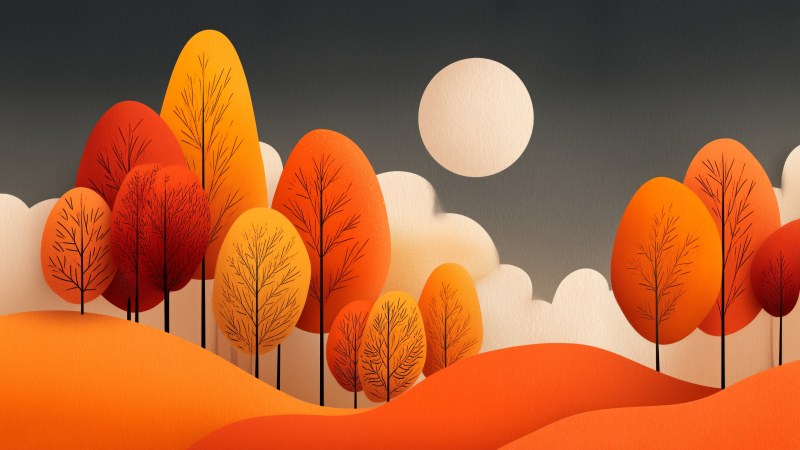 fall weather wallpaper, harvest season, cozy sweaters, background for desktop wallpaper (horizontal)