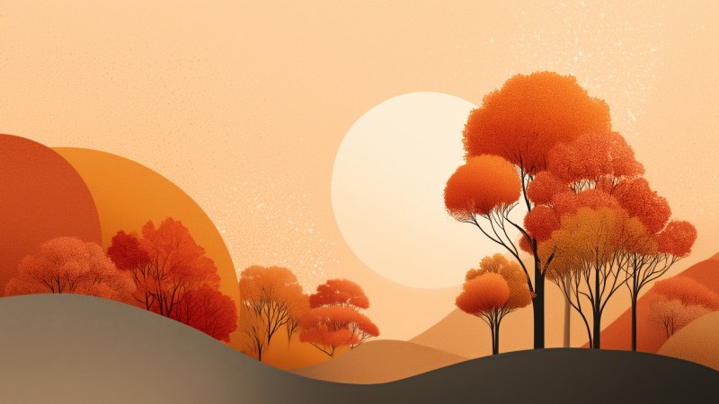 fall weather wallpaper, crisp air, harvest season, background for desktop wallpaper (horizontal)