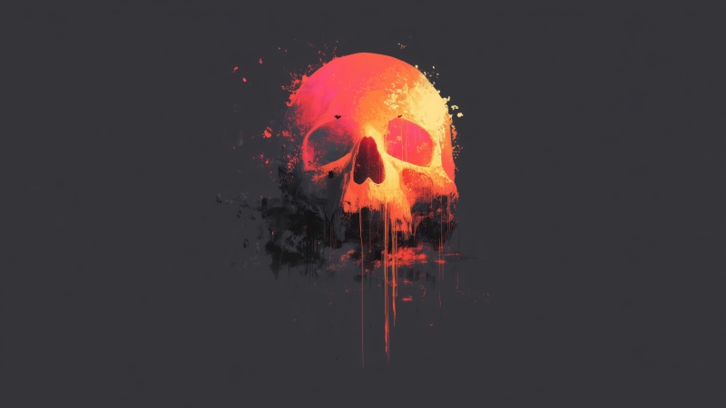 skull images wallpaper, spooky decorations, gothic home decor, background for desktop wallpaper (horizontal)