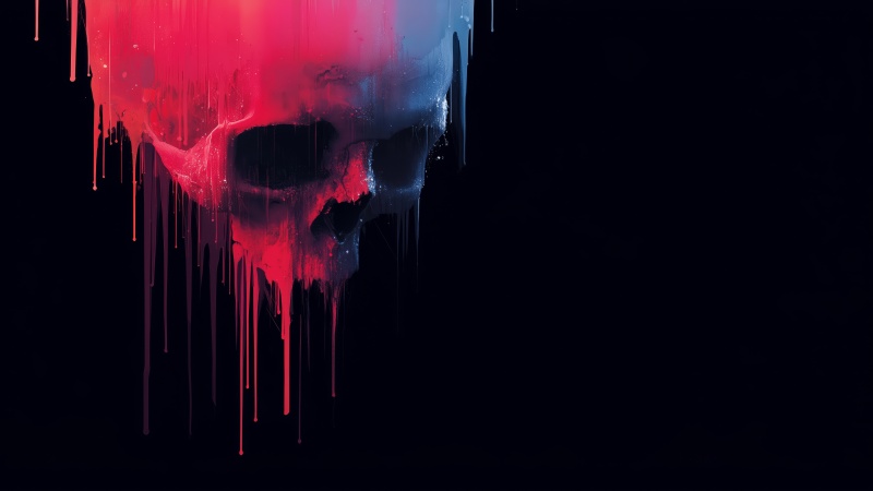 skull images wallpaper, spooky decor, gothic decorations, background for desktop wallpaper (horizontal)