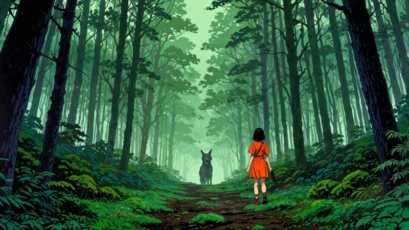 nature spirit wallpaper, mystical forest, mythical creatures, background for desktop wallpaper (horizontal)