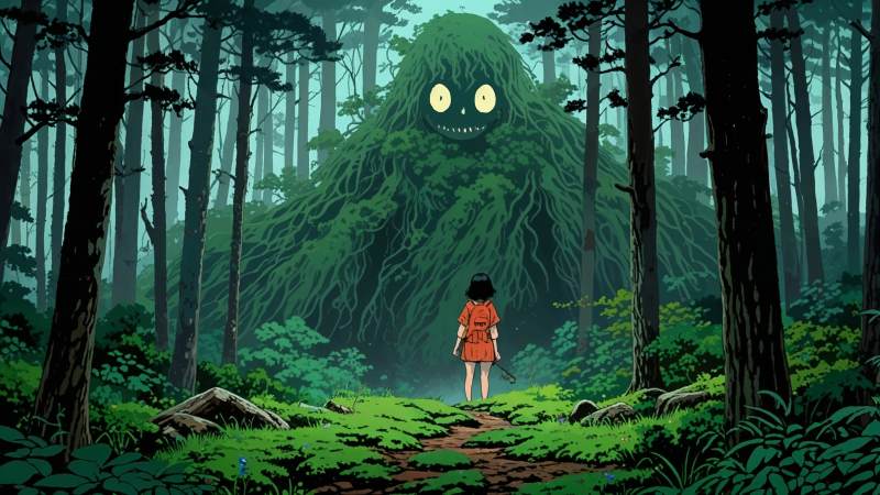 nature spirit wallpaper, enchanted woods, supernatural beings, background for desktop wallpaper (horizontal)