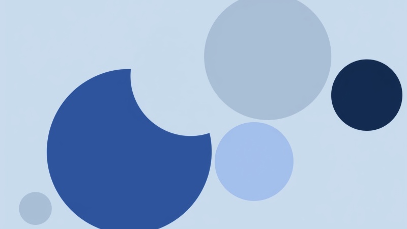 blue shapes wallpaper, flat design, minimalist wallpaper, background for desktop wallpaper (horizontal)