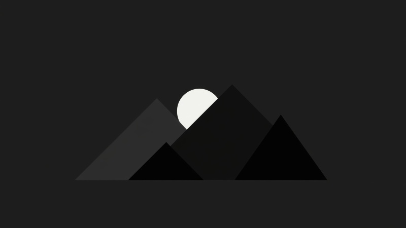 monochrome artwork wallpaper, black and white art, negative space, background for desktop wallpaper (horizontal)