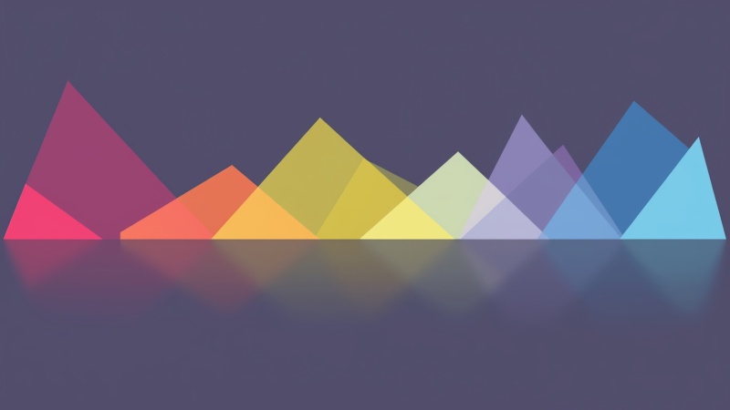 colorful shapes wallpaper, bright backgrounds, color palette, background for desktop wallpaper (horizontal)