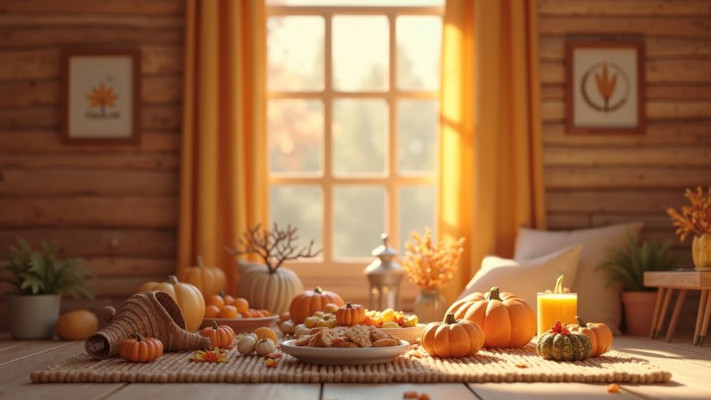 happy thanksgiving wallpaper, grateful wallpaper, harvest festival, background for desktop wallpaper (horizontal)