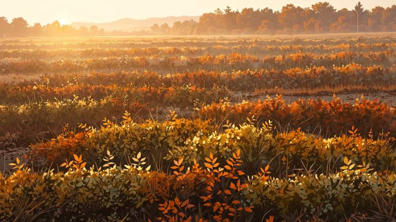 harvest fields wallpaper, natures beauty, seasonal landscape, background for desktop wallpaper (horizontal)