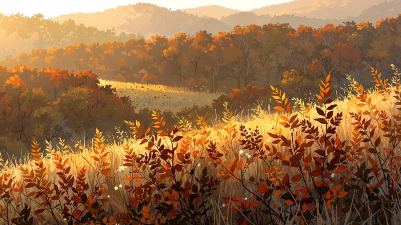 harvest fields wallpaper, picturesque landscapes, scenic landscapes, background for desktop wallpaper (horizontal)