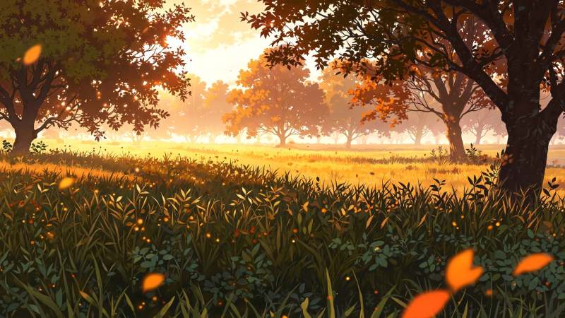 autumn landscapes wallpaper, seasonal change, scenic vistas, background for desktop wallpaper (horizontal)