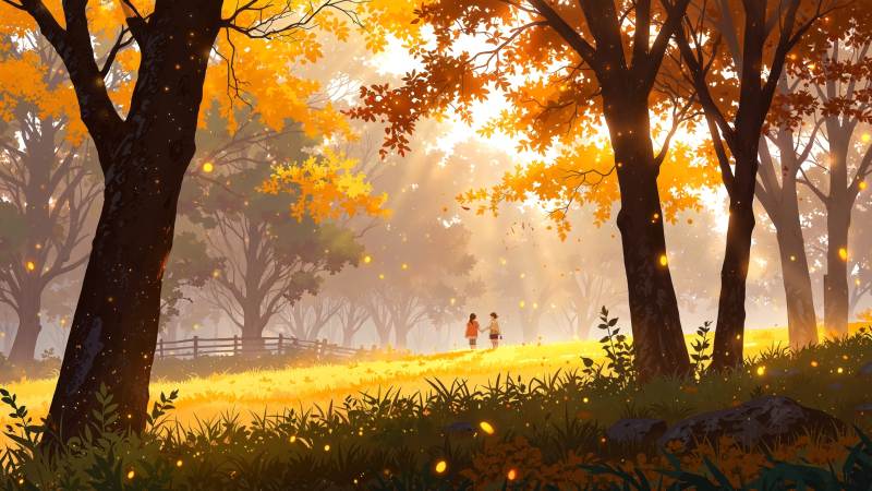 golden meadow wallpaper, peaceful nature, natures beauty, background for desktop wallpaper (horizontal)