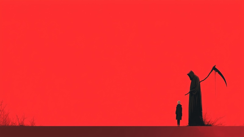 spooky art wallpaper, spooky vibes, spooky season, background for desktop wallpaper (horizontal)