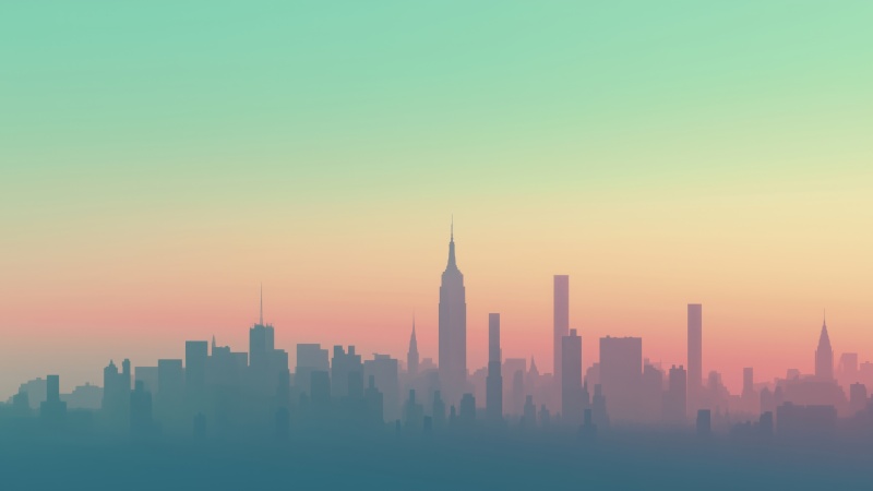 skyscraper wallpaper, nyc, metropolitan area, background for desktop wallpaper (horizontal)
