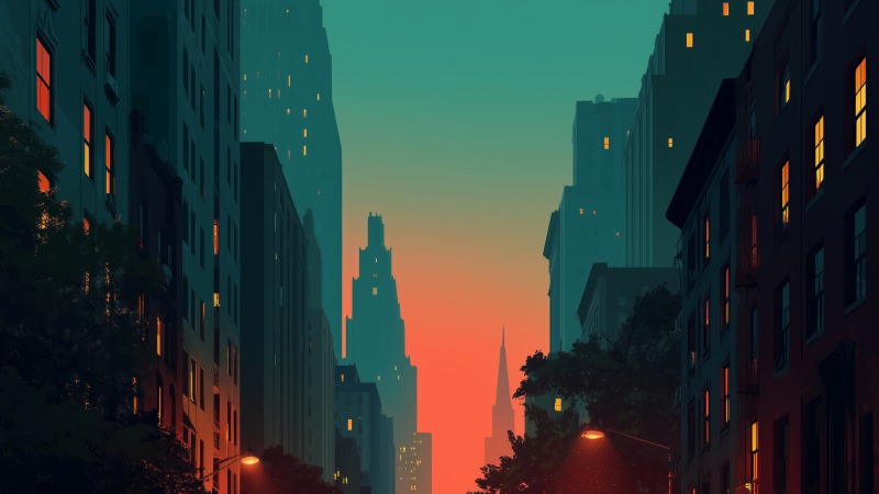 new york city wallpaper, skyline, metropolitan area, background for desktop wallpaper (horizontal)