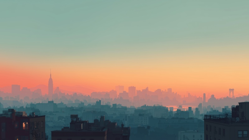 skyscraper wallpaper, nyc, high-rise buildings, background for desktop wallpaper (horizontal)