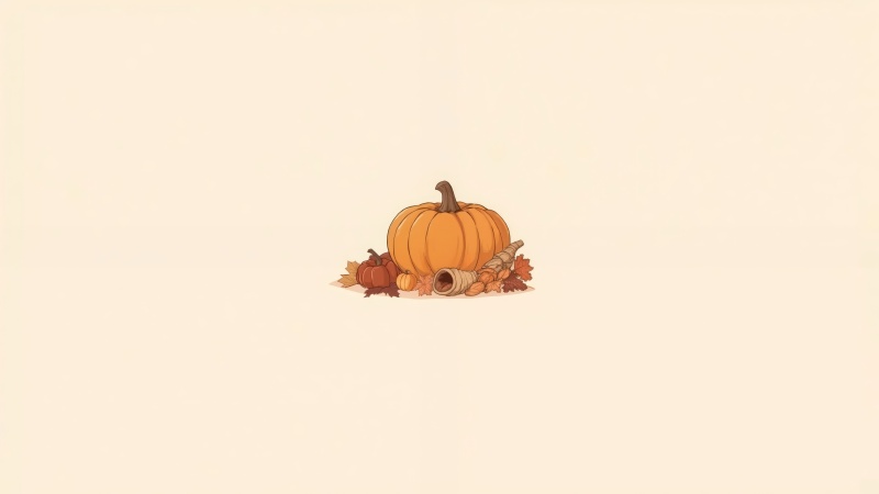 clipart wallpaper, autumn illustrations, festive clipart, background for desktop wallpaper (horizontal)