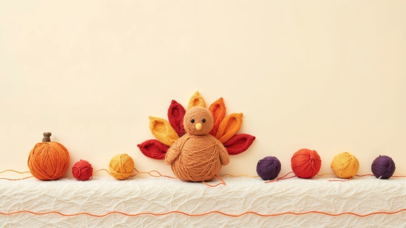 holiday clip art wallpaper, festive images, fall decorations, background for desktop wallpaper (horizontal)