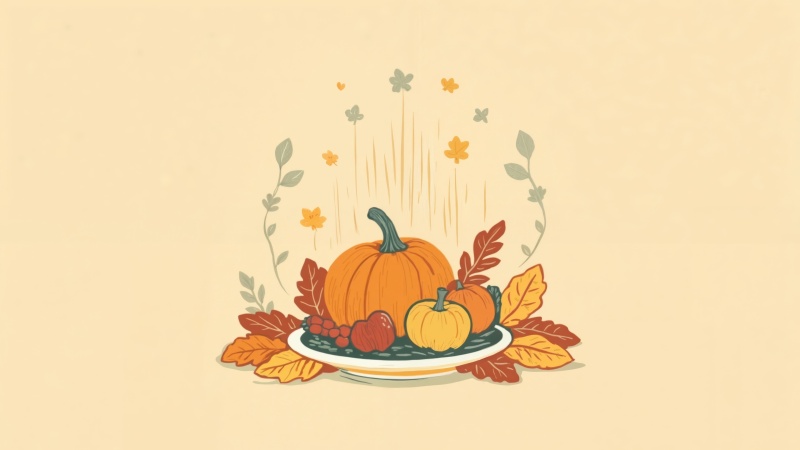 scrapbook wallpaper, autumn decorations, fall foliage images, background for desktop wallpaper (horizontal)