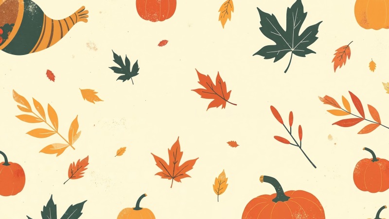 thanksgiving crafts wallpaper, thanksgiving designs, cozy fall vibes, background for desktop wallpaper (horizontal)