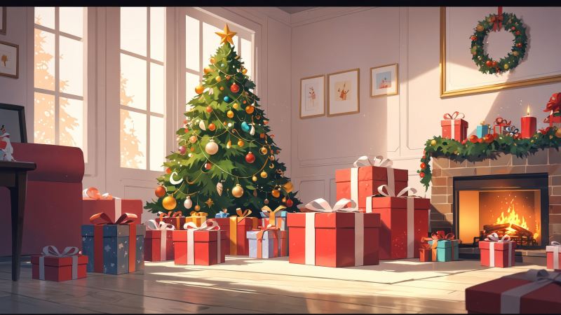 holiday shopping wallpaper, unique gifts, unique holiday gifts, background for desktop wallpaper (horizontal)