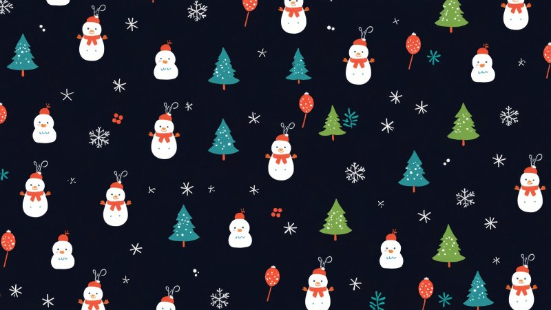 christmas ornaments wallpaper, wreaths, pine cones, background for desktop wallpaper (horizontal)