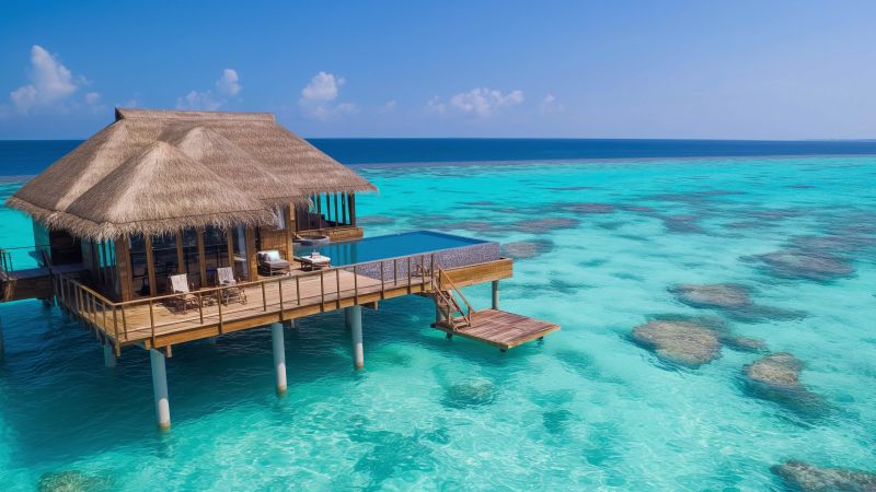 Maldives wallpaper, tourism, travel, background for desktop wallpaper (horizontal)