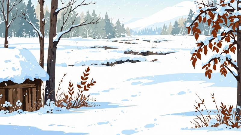 magical winter wallpaper, warm blankets, winter magic, background for desktop wallpaper (horizontal)