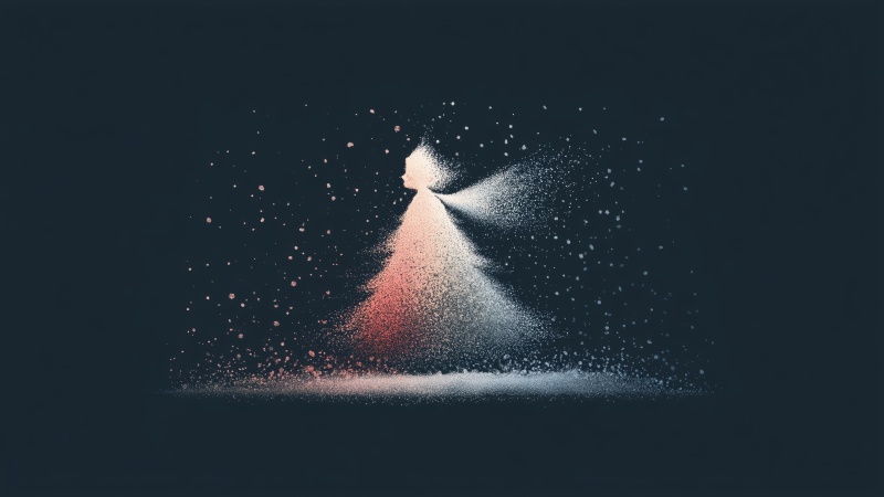 snow angel wallpaper, snowy background, frosty weather, background for desktop wallpaper (horizontal)