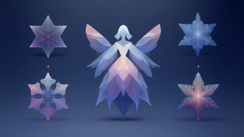 angel wallpaper, christmas angel figurines, joyful celebrations, background for desktop wallpaper (horizontal)