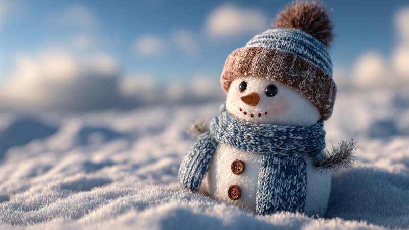decorations wallpaper, cute snow, cute winter, background for desktop wallpaper (horizontal)
