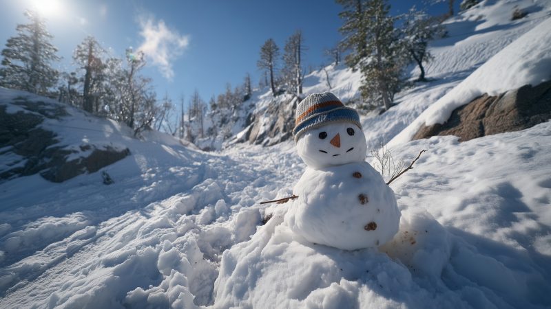 snow sculpture wallpaper, snowy mountain, mountain landscape, background for desktop wallpaper (horizontal)