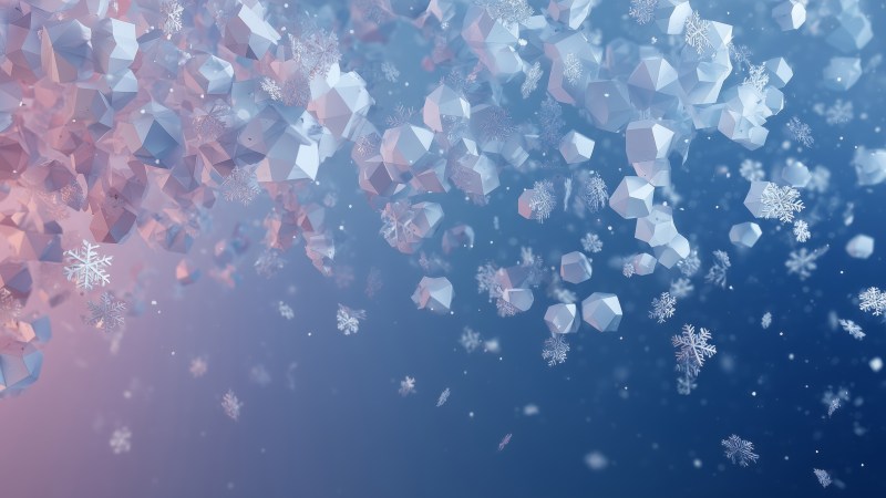 frosty texture wallpaper, snow patterns, cold weather, background for desktop wallpaper (horizontal)