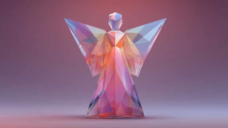 crystal art wallpaper, ice carving, artistic glass, background for desktop wallpaper (horizontal)