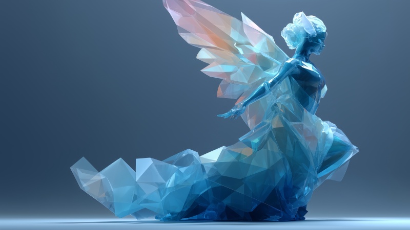 crystalline beauty wallpaper, decorative glass, glass art, background for desktop wallpaper (horizontal)