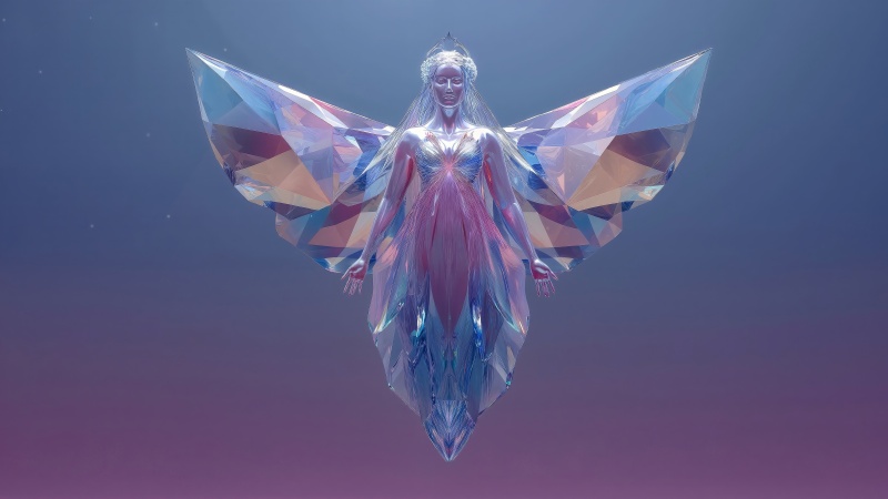 ice queen wallpaper, chill vibes, magical snow, background for desktop wallpaper (horizontal)