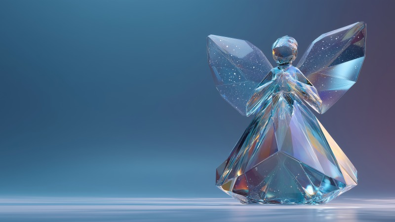 ice queen wallpaper, magical winter, crystal snowflakes, background for desktop wallpaper (horizontal)