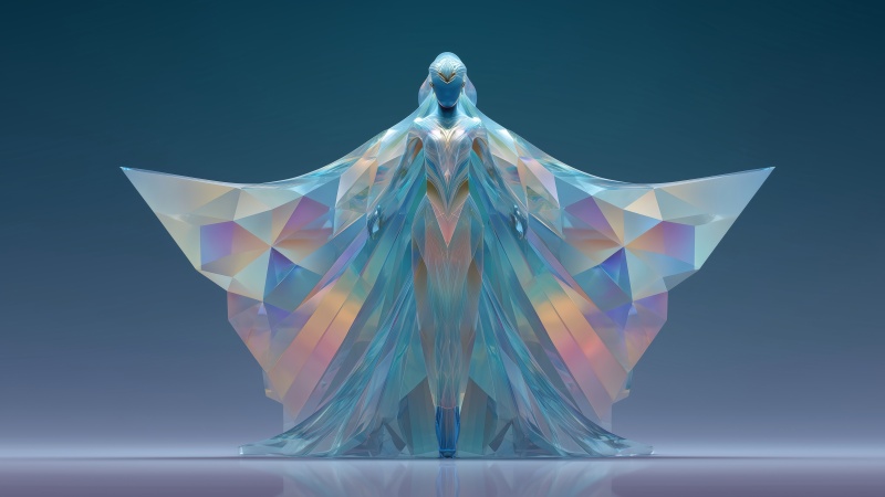 crystal ice wallpaper, frozen magic, snow queen, background for desktop wallpaper (horizontal)