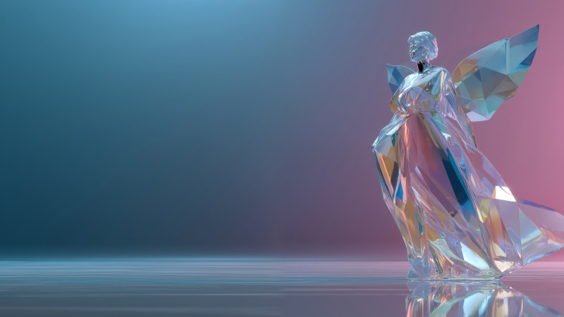 sculpture wallpaper, magical ice, sculpted ice, background for desktop wallpaper (horizontal)