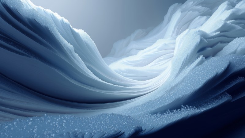 frozen art wallpaper, crystalline frost, cold background, background for desktop wallpaper (horizontal)