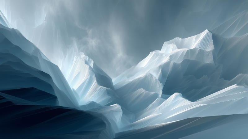 crystal patterns wallpaper, blue hues, crystalline texture, background for desktop wallpaper (horizontal)