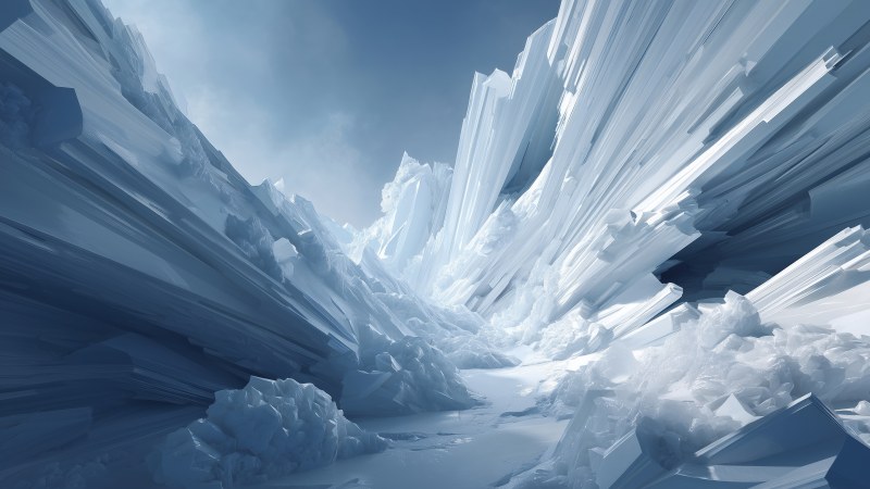 crystalline structure wallpaper, crystal frost, ice formations, background for desktop wallpaper (horizontal)