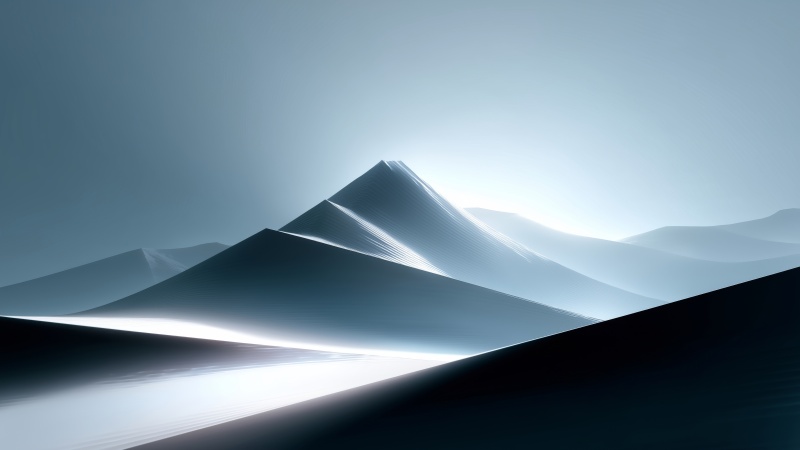 modern abstract wallpaper, minimalist ice, cold aesthetics, background for desktop wallpaper (horizontal)