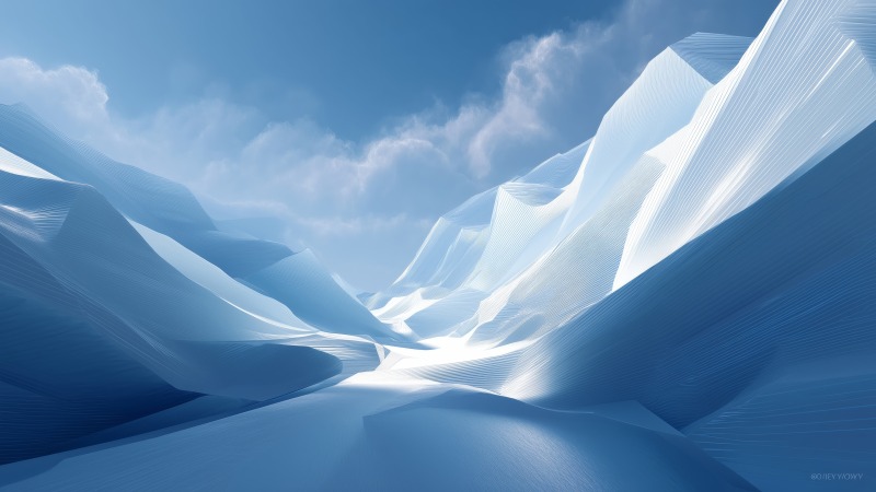 modern abstract wallpaper, minimalist ice, frost patterns, background for desktop wallpaper (horizontal)