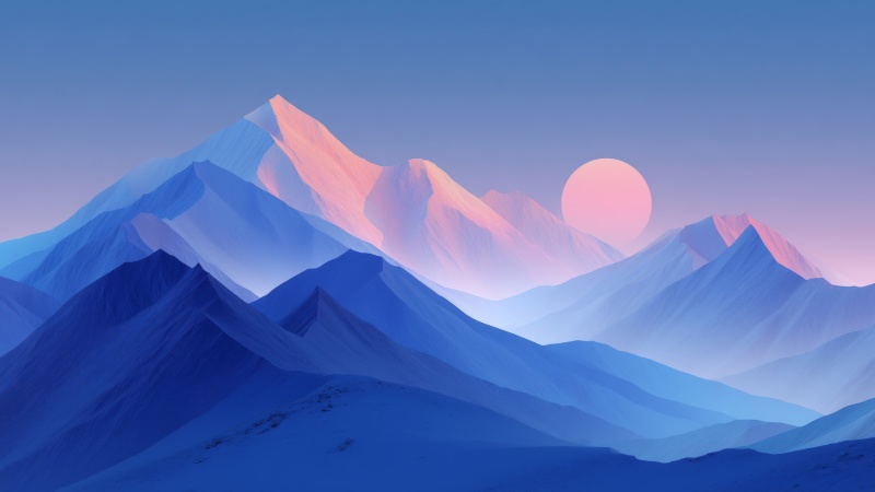 snowy mountains wallpaper, snow-covered terrain, breathtaking vistas, background for desktop wallpaper (horizontal)