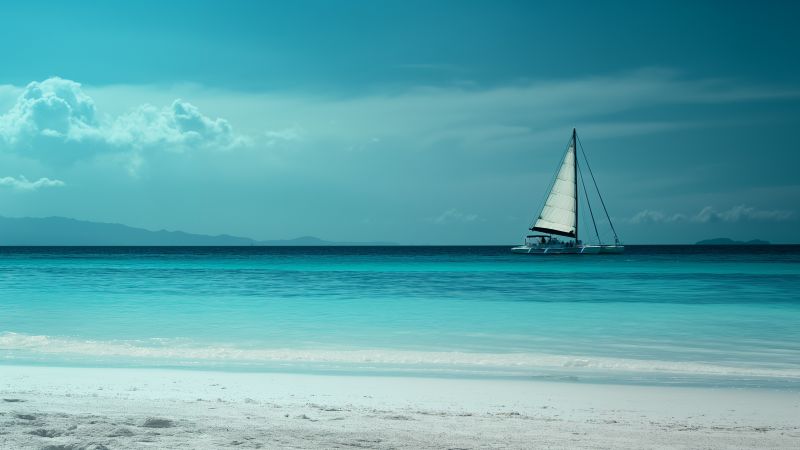 Boracay wallpaper, ocean resort, 4k wallpapers, background for desktop wallpaper (horizontal)